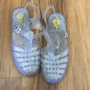 Urban Outfitters Glitter Jelly Shoes
